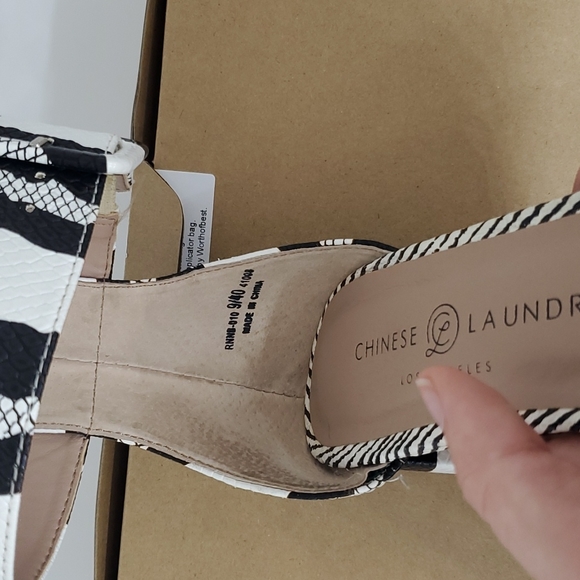 4 for $20 Chinese Laundry ankle strap heeled sandal women's 9M - Picture 6 of 11